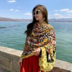 Premium Quality Cotton Tassel Yellow Style Long Scarf