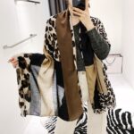 Color Premium Quality Viscose Brown Long Scarf