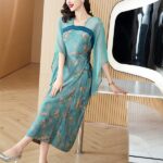 Picture Color Soft Silk Skirt Women's Dress Elegant & Classy Look - Image 6