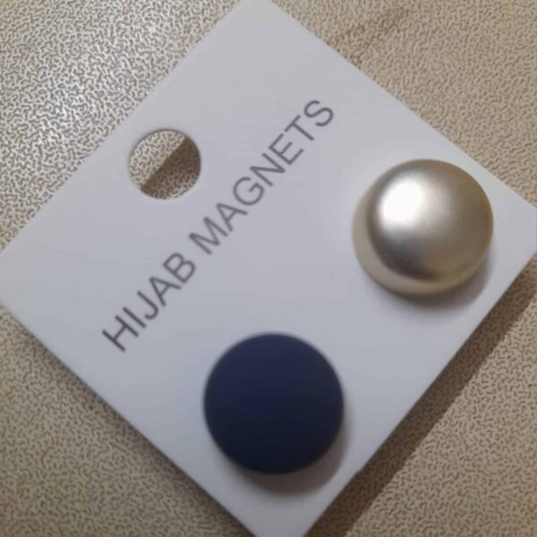 Magnetic Scarf Hijab Pin Round 2 Pair/Pcs