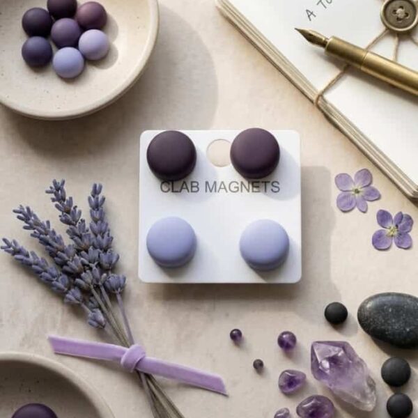 Magnetic Scarf Hijab Pin Round 4 Pair/Pcs