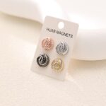 Magnetic Scarf Hijab Pin Round 4 Pair/Pcs