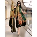 Silk Printed Two-piece Set Women's Dress Slimming Elegant - Image 3