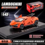 Baby Toy Sports spearing stand car Alloy orange - lambognihi