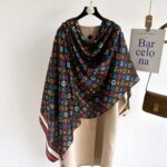 Silk Satin Long Scarf Black - Image 3