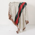 Color Premium Quality Viscose Green Long Scarf - Image 2