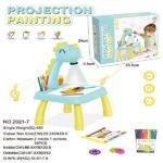 Baby Toy Projection Drawing Table, Light Writing Drawing Board Blue Big