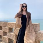 Color Premium Quality Viscose Brown Long Scarf
