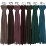 Crepe Cotton Hijab rust red - Image 6