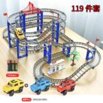 Baby Toy Large Electric Roller Coaster  4-Way Educational three cars