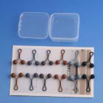 Matte Rubber Paint Bead 12 pcs set U Hijab Clips Traceless Specify mixed 6 colors