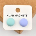 Magnetic Scarf Hijab Pin Round 2 Pair/Pcs