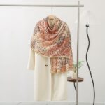 Color Premium Quality Viscose Chidori camellia pollen Long Scarf