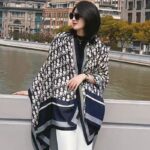 Silk Satin Long Scarf Black - Image 3