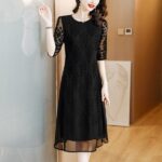 High-Quality Women's Dress Silk Embroidered Elegant & Classy Look - Image 9