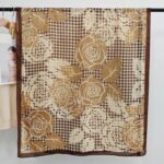 Color Premium Quality Viscose Chidori camellia pollen Long Scarf - Image 2