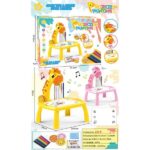 Baby Toy Projection Drawing Table, Light Writing Drawing Board Medium pink