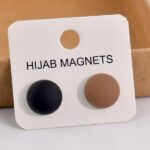 Magnetic Scarf Hijab Pin Round 2 Pair/Pcs