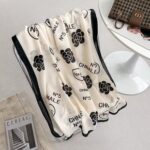 Color Premium Quality Viscose Camellia white Long Scarf - Image 2