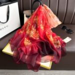 Transparent Thin Silk Long Scarf - Image 2
