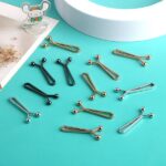 No Snag U Shaped Hijab Pin 12 pcs Set Rose gold colors - Image 3