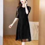 High-Quality Women's Dress Silk Embroidered Elegant & Classy Look - Image 6