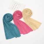 Crepe Cotton Hijab rust red - Image 8