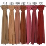 Crepe Cotton Hijab rust red - Image 4
