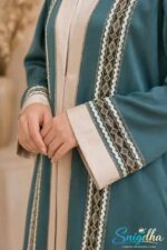 Noor Elegance Embroidered Abaya – Dubai Japran Fabric - Image 9