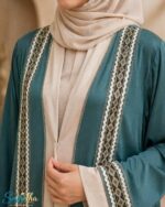 Noor Elegance Embroidered Abaya – Dubai Japran Fabric - Image 12