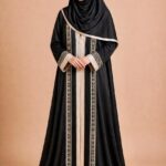 Noor Elegance Embroidered Abaya – Dubai Japran Fabric