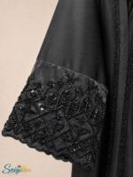 Noir Karchupi Signature Abaya - Image 4