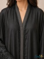 Noir Karchupi Signature Abaya - Image 3