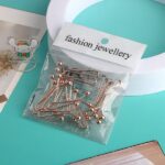 No Snag U Shaped Hijab Pin 12 pcs Set Rose gold colors
